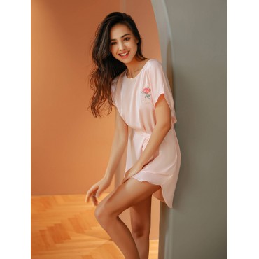 L6080 Sexy Lingerie Nightdress Lace Sling Pajamas Robe Sleepwear