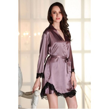 P1520 Sexy Lingerie Nightdress Lace Sling Pajamas SetsRobe Sleepwear