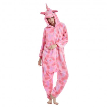 Eyes Closed Pegasus Costume Unicorn Pajama Onesie Kigurumi Jumpsuit