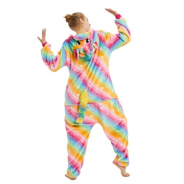 Golden Star Pegasus Costume Unicorn Pajama Onesie Kigurumi Jumpsuit