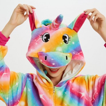 Golden Star Pegasus Costume Unicorn Pajama Onesie Kigurumi Jumpsuit