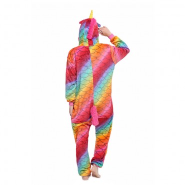 FishScale Pegasus Costume Unicorn Pajama Onesie Kigurumi Jumpsuit