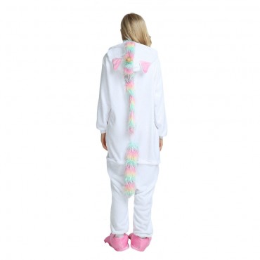 Gold Horn Pegasus Costume Unicorn Pajama Onesie Kigurumi Jumpsuit