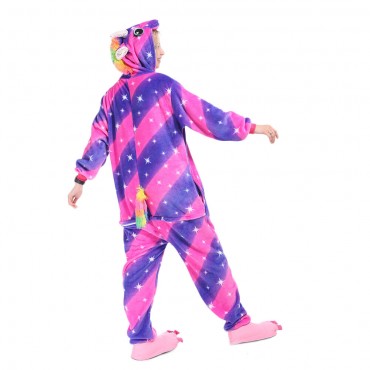 Purple Star Pegasus Costume Unicorn Pajama Onesie Kigurumi Jumpsuit