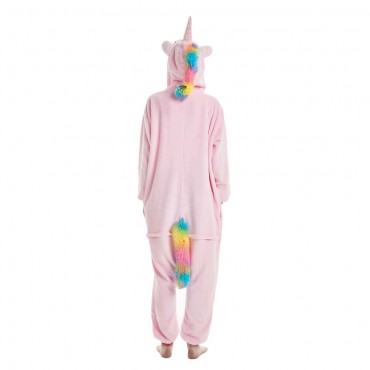 Rainbow Pink Pegasus Costume Unicorn Pajama Onesie Kigurumi Jumpsuit