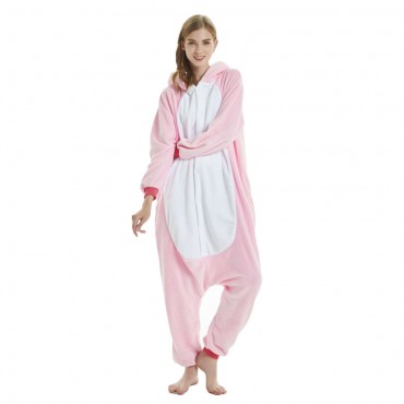 Rainbow Pink Pegasus Costume Unicorn Pajama Onesie Kigurumi Jumpsuit