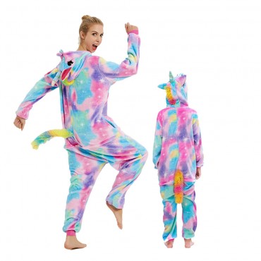 Bronzing Pegasus Costume Unicorn Pajama Onesie Kigurumi Jumpsuit