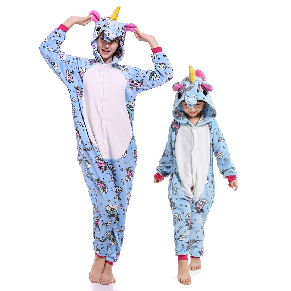 White belly Pegasus Costume Unicorn Pajama Onesie Kigurumi Jumpsuit