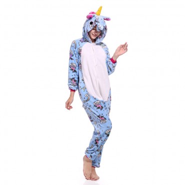 White belly Pegasus Costume Unicorn Pajama Onesie Kigurumi Jumpsuit