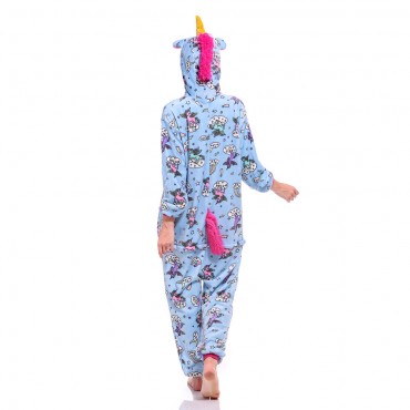 White belly Pegasus Costume Unicorn Pajama Onesie Kigurumi Jumpsuit