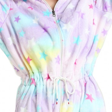 Star Pattern Costume Pajama Onesie Kigurumi Jumpsuit with Zip