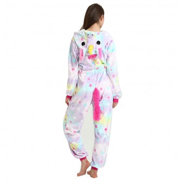 Star Pattern Costume Pajama Onesie Kigurumi Jumpsuit with Zip