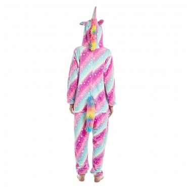 Pink Universe Costume Pajama Onesie Kigurumi Jumpsuit with Zip