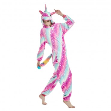 Pink Universe Costume Pajama Onesie Kigurumi Jumpsuit with Zip