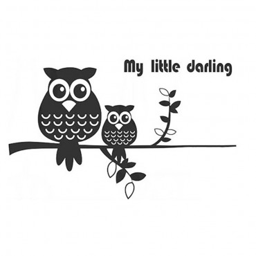 My Little Darling Owl Wall Decal Sticker