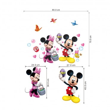 Disney Mickey Minnie Wall Decal Sticker MM007