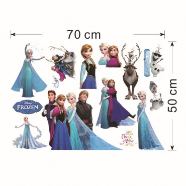 Disney Frozen Anna Elsa Olaf Sven Wall Decal Sticker ZY1431