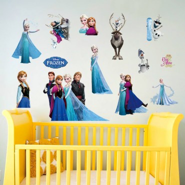 Disney Frozen Anna Elsa Olaf Sven Wall Decal Sticker ZY1431