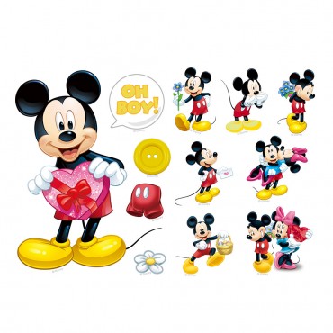 Disney Mickey and Minnie Wall Decal Sticker ZY1490