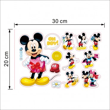 Disney Mickey and Minnie Wall Decal Sticker ZY1490