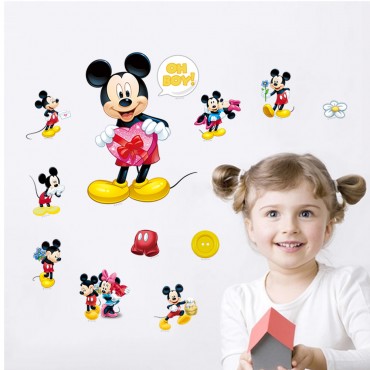 Disney Mickey and Minnie Wall Decal Sticker ZY1490