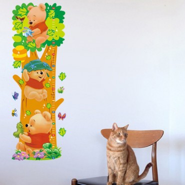 Disney Winnie the Pooh Kids Growth Chart Wall Decal Sticker