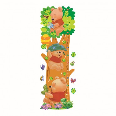 Disney Winnie the Pooh Kids Growth Chart Wall Decal Sticker