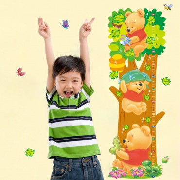 Disney Winnie the Pooh Kids Growth Chart Wall Decal Sticker