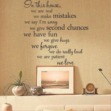 House Rules Wall Decal Sticker ZY8204