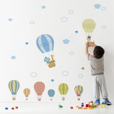 Hot Ballons Wall Decal Sticker ZY868