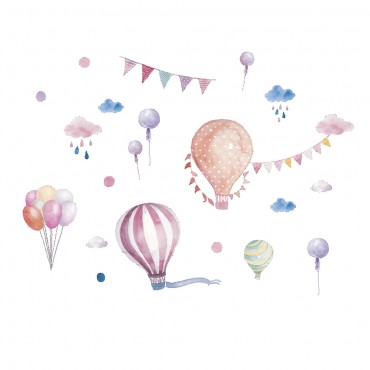 Hot Ballons Wall Decal Sticker ZY890