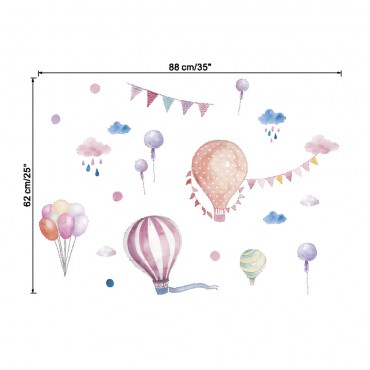 Hot Ballons Wall Decal Sticker ZY890