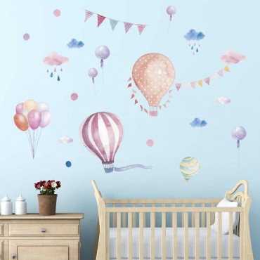 Hot Ballons Wall Decal Sticker ZY890