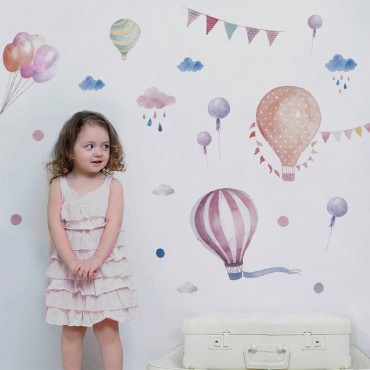 Hot Ballons Wall Decal Sticker ZY890