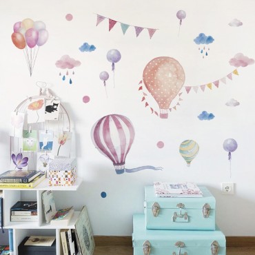 Hot Ballons Wall Decal Sticker ZY890