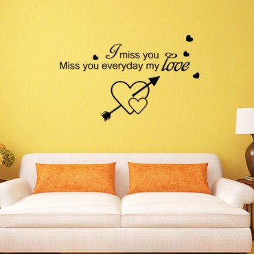 I miss you everyday my Love Wall Decal Sticker