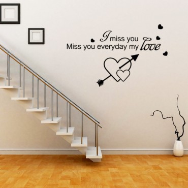 I miss you everyday my Love Wall Decal Sticker