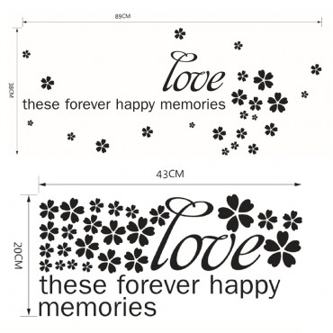 Love these every happy memories Wall Decal Sticker