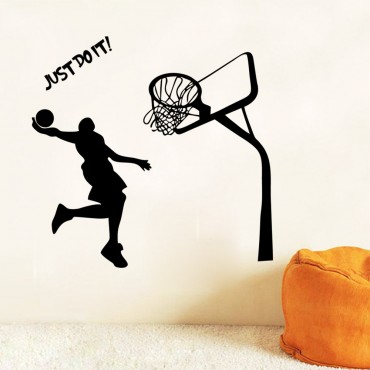 Just do it Bastetball Wall Decal Sticker