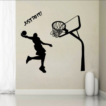 Just do it Bastetball Wall Decal Sticker