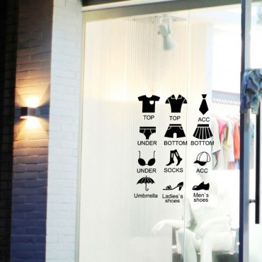 Clothing Icon Symbol Wall Decal Sticker