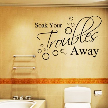 Soak your troubles away Wall Decal Sticker