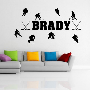 Brady Puck Wall Decal Sticker