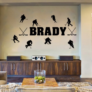 Brady Puck Wall Decal Sticker