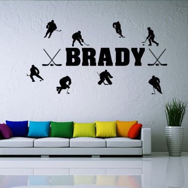 Brady Puck Wall Decal Sticker