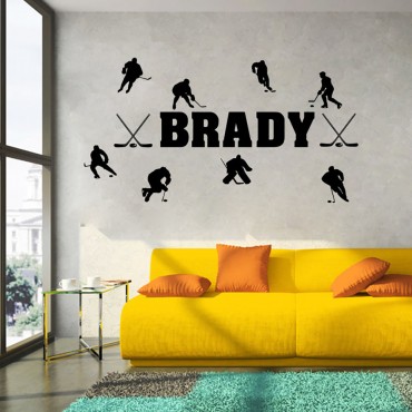 Brady Puck Wall Decal Sticker