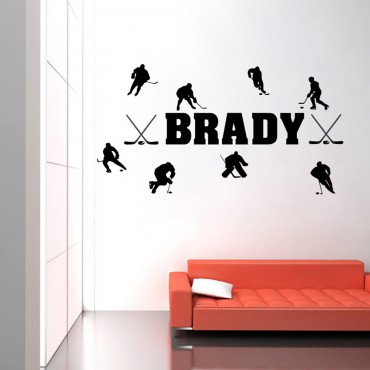 Brady Puck Wall Decal Sticker