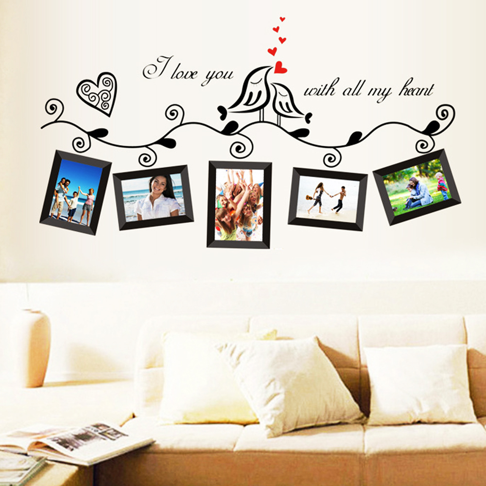 I Love you with All my Heart Photo Gallery Wall Decal Sticker