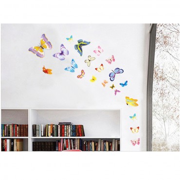 Colorful Butterfly Wall Decal Sticker