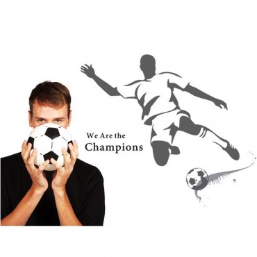 We are the Champions Football Wall Decal Sticker